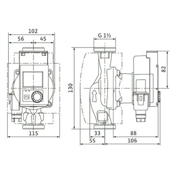 Circolatore alta efficienza Wilo Stratos PICO 25/0,5-6-130 130mm