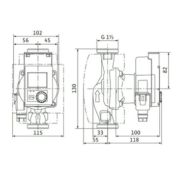 Circolatore alta efficienza Wilo Stratos PICO 25/0,5-8-130 130mm