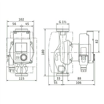 Circolatore alta efficienza Wilo Stratos PICO 25/0,5-4 180mm