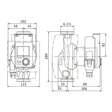 Circolatore alta efficienza Wilo Stratos PICO 25/0,5-6 180mm