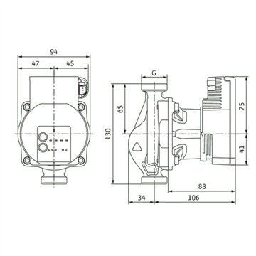Circolatore solare e geotermico Wilo Varios PICO-STG 15/1-8-130
