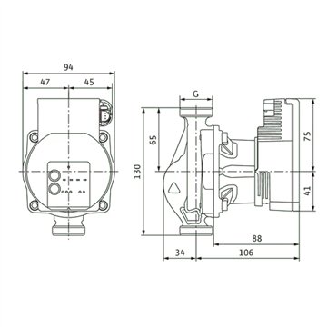 Circolatore solare e geotermico Wilo Varios PICO-STG 15/1-13-130