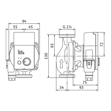 Circolatore alta efficienza Wilo Yonos PICO 25/1-5-130 130mm