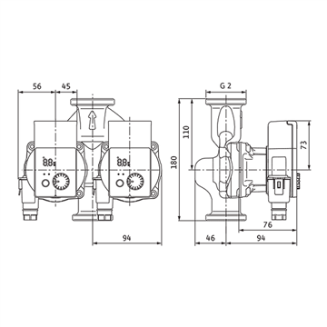 Circolatore alta efficienza Wilo Yonos PICO-D 30/1-6 180mm