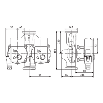 Circolatore alta efficienza Wilo Yonos PICO-D 30/1-8 180mm