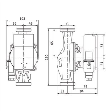 Circolatore alta efficienza Wilo Atmos PICO 15/1-6 130mm