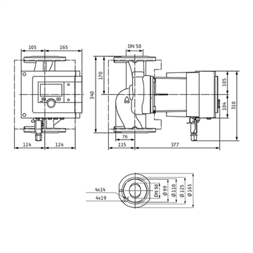 Circolatore alta efficienza Wilo Stratos MAXO 50/0,5-16