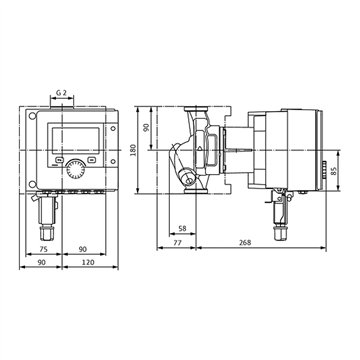 Circolatore ricircolo ACS Wilo Stratos MAXO-Z 30/0,5-12