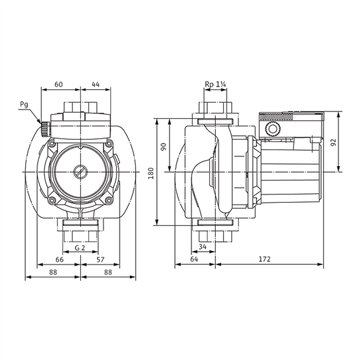 Circolatore ACS G2" bronzo trifase - Wilo TOP-Z 30/7 DM