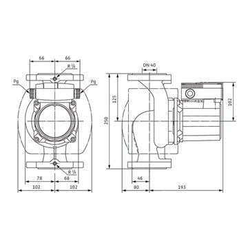Circolatore ACS DN40 ghisa monofase - Wilo TOP-Z 40/7 EM