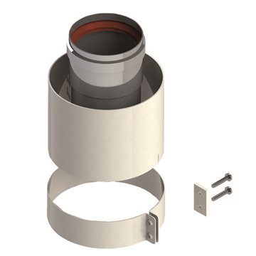 Tronchetto di partenza in alluminio coassiale ø 60/100: la soluzione