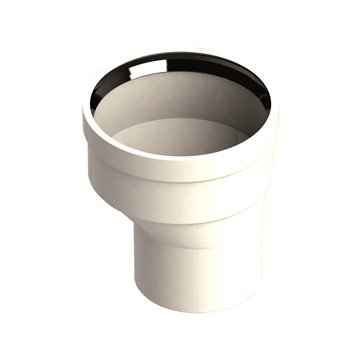 Riduzione asimmetrica in PP Ø80/100 – Maschio Ø80 / Femmina Ø100