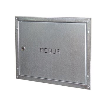Sportello contatore acqua con cornice da incasso in lamiera zincata  H400mm x L500mm - Idrhaus