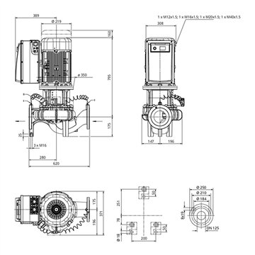 Pompa inline DN125 - Wilo Stratos GIGA 125/3-30/18,5