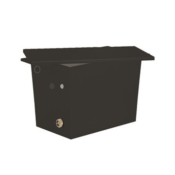 Vaso di espansione plastica 30lt orizzontale con raccordi in plastica