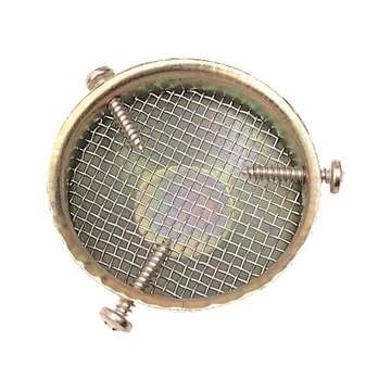 Cuffia di sfiato regolabile in metallo zincato con rete tagliafiamma | Idrobay