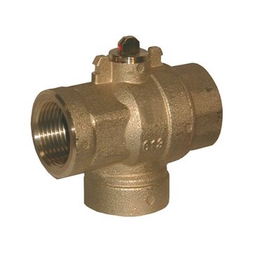 Valvola a sfera motorizzata a 3 vie deviatrice