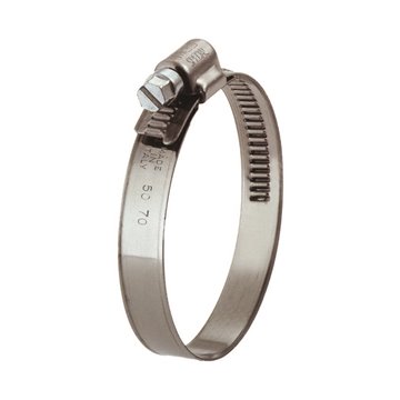 Fascetta stringitubo autoblock in acciaio inox AISI 430: efficace sol
