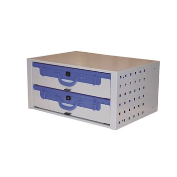 Cassettiera organizzativa con 2 valigie: soluzione pratica e versatil