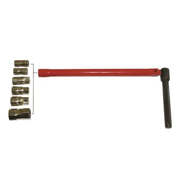 Serie di chiavi sottolavello con 7 bussole Ø 9 -10-11-12-13-14-17