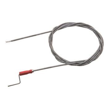 Nettatubi a molla Ø9 mm x 2,5 m con manico in legno e terminale