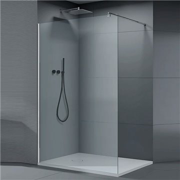 Lofty – Parete Walk-In Reversibile 120 cm in Cristallo Trasparente