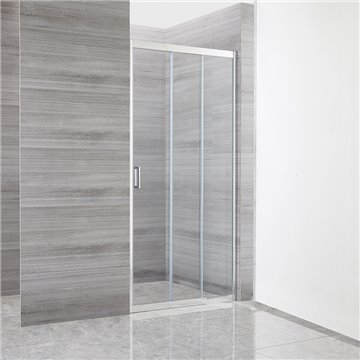 Linea Lofty: Porta scorrevole a tre ante con apertura laterale