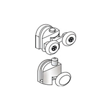 Lofty – Coppia di Cuscinetti Scorrevoli per Porte Doccia