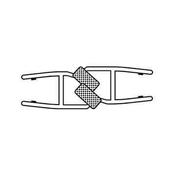 Lofty-guarnizione magnetica semicircolare