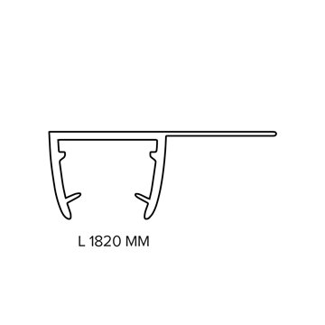 Lofty-guarnizione a baffo esterno per angolo - semicircolare - porta scorrevole