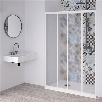 Linea acril porta scorrevole a due ante - apertura laterale