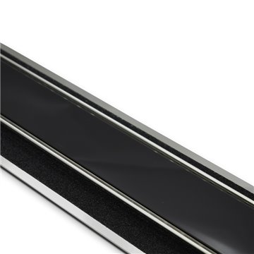 Canalette inox style linea luxury - cristallo nero, l'elemento di des