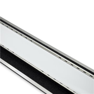 Canalette inox style linea luxury - cristallo bianco: eleganza e raff