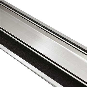 Canalette inox style linea luxury per una posa piastrellabile