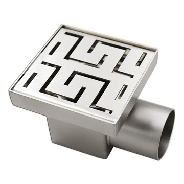 Chiusino sifonato inox quadrato: stile luxury per un design di classe