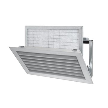 Griglia di aspirazione 800x400mm con porta filtro con passo da 25 mm