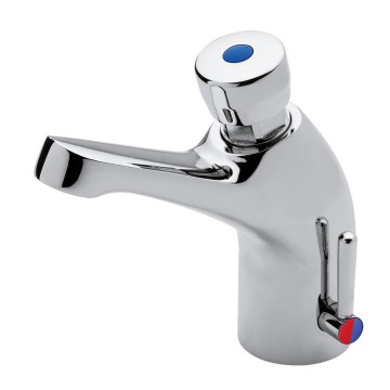Miscelatore temporizzato lavabo serie CLASSIC modello 08012 di Idral, ideale per bagni pubblici e privati.