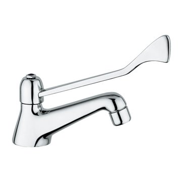 Rubinetto collo cigno a leva clinica, con vitone a dischi ceramici. 02050/DC di Idral