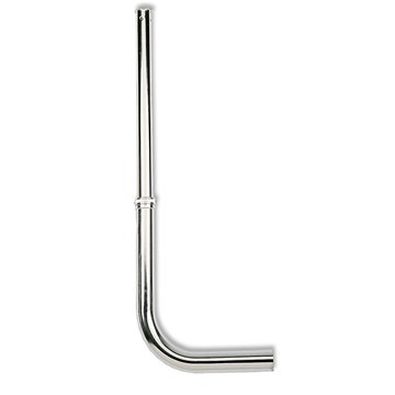 Tubo di scarico a parete cromato per flussometro, modello 08060/1TB1 di Idral.