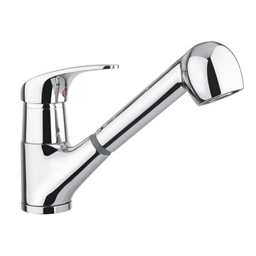 Miscelatore monocomando per lavello con doccetta estraibile Idral 02451/LN