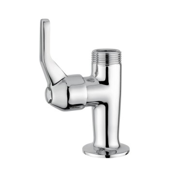 Rubinetto per lavello con vitone a dischi ceramici e comando con leva uscita 3/4“