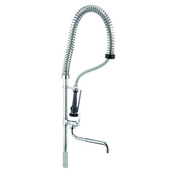 Gruppo Doccia Prelavaggio Stoviglie H900mm con Rubinetto a Metà Tubo, modello 9425 di Idral