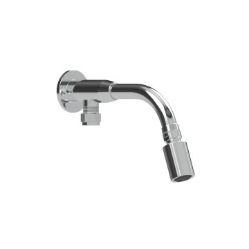 Braccio doccia antivandalo modello 9031/E di Idral, progettato per garantire massima resistenza e funzionalità.