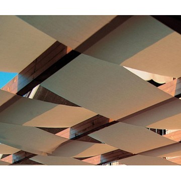 Kit 3 teli a strisce Ivory 86x300cm in polietilene per pergola 300x30