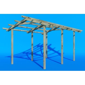 Barchessa in legno di conifera - Struttura 360x450 cm per spazi ampi