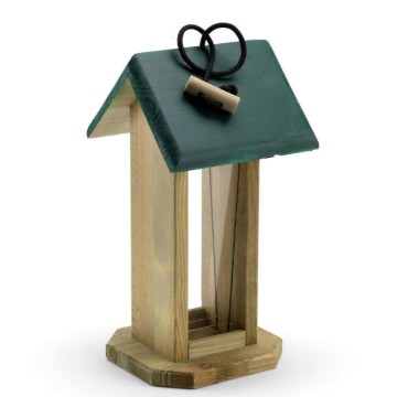 "Mangiatoia per uccellini Lizzy FSC in legno di conifera: un rifugio 