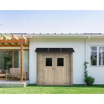 Casetta Hobby monofalda in abete naturale 198x98cm: pareti preassembl