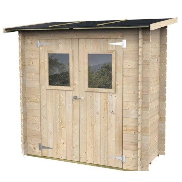 Casetta Hobby monofalda in abete naturale 198x98cm: pareti preassembl