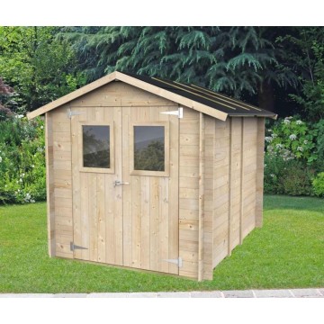 Casetta Hobby in Perlina d'Abete Naturale 198x248cm: Pareti Preassemb