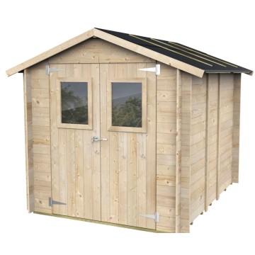 Casetta Hobby in Perlina d'Abete Naturale 198x248cm: Pareti Preassemb